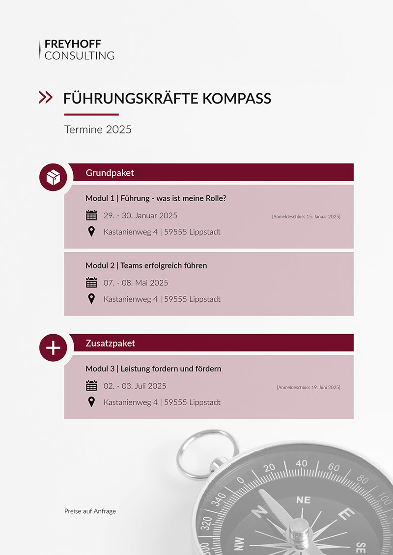 Termine Führungskräfte Kompass